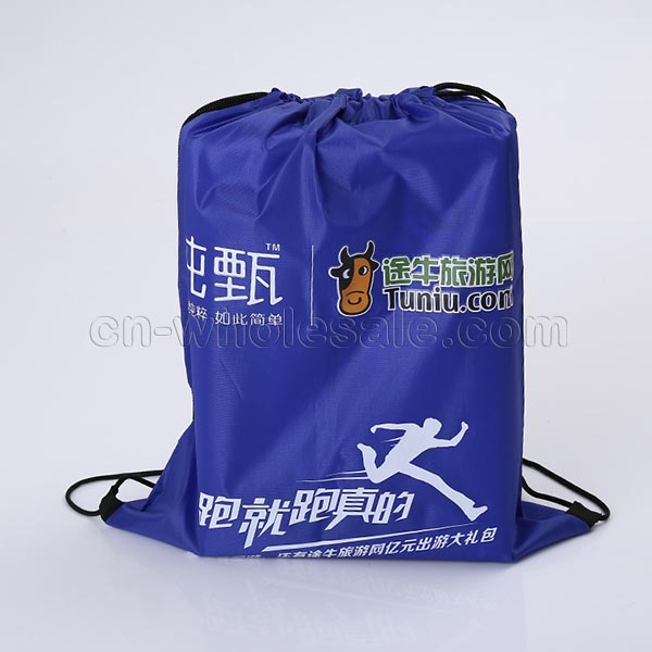 Custom Advertising wholesale cheap polyester drawstring bag