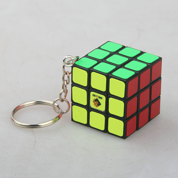 Cheap China supplier mini pocket cube, rubik's cube keychain