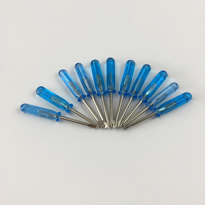 Blue mini screwdriver small screwdriver cross 3.0mm screwdriver To report