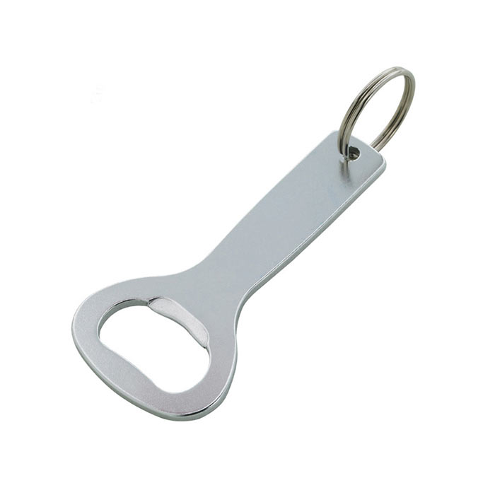 Wholesale promotional custom metal bottle opener with keychain