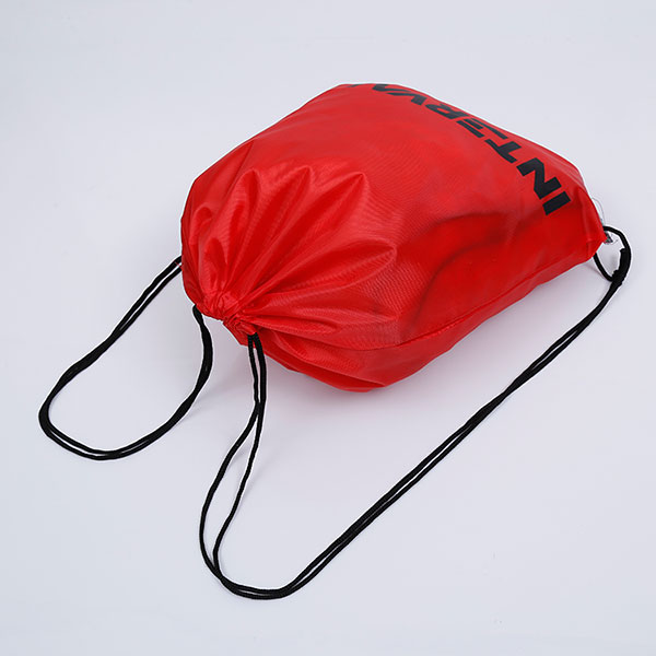 Wholesale reusable cheap polyester drawstring bag, drawstring sports bag