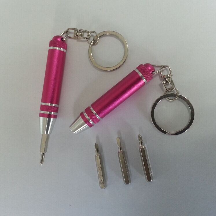 3 bits mini pen aluminum alloy tool screwdriver with low price