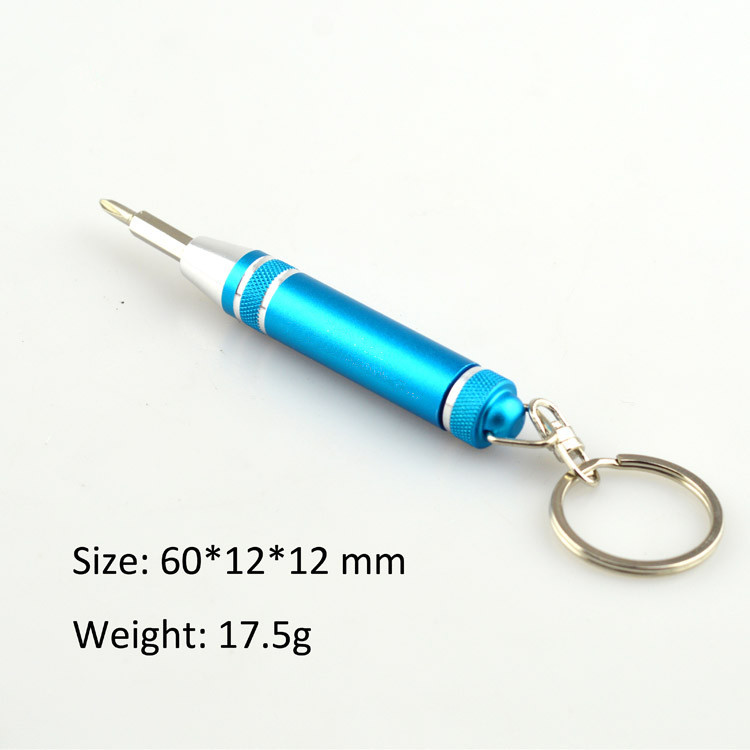 2022 hot sale promotion gift item mini screwdriver set with keychain
