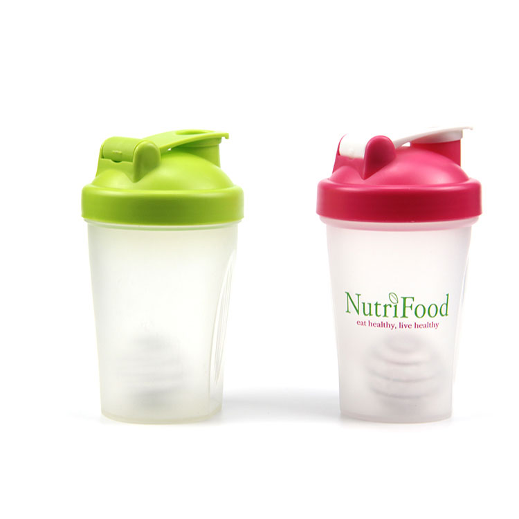 BPA free 400ml PP branded protein shakers