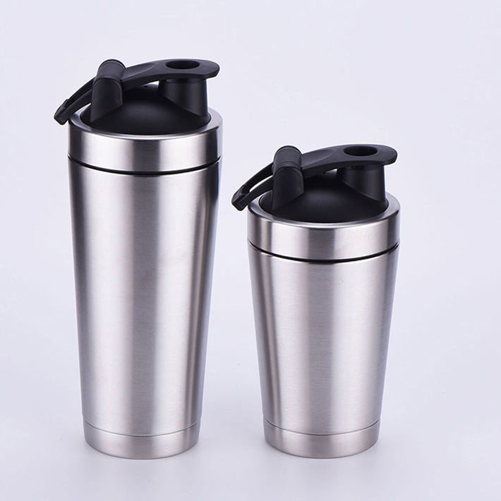 Wholesale Double wall insulated stainless steel protein shaker bottle
