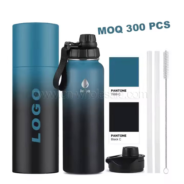 Promotion Sale 32oz ODM Lid Wide Mouth Water Bottle Thermos Double Wall Wide Mouth Insulated Stainless Steel Water Bottles